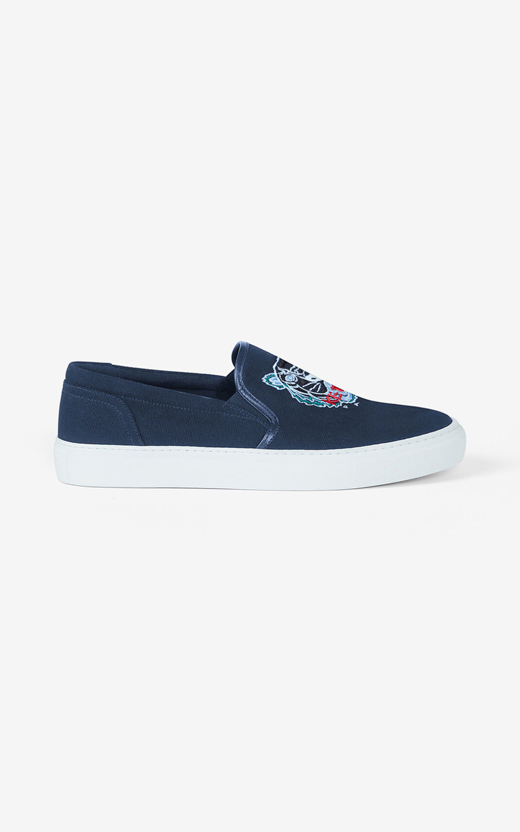 Kenzo K Skate Tiger lace free Tenisice Muške - Tamnoplave Plave - Hrvatska RBKPAF164